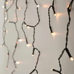LED Lichtvorhang 6m Warmweiß mit 180 LEDs aus PVC