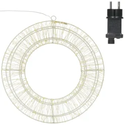 LED Metall Kranz Ø 50 cm mit 1440 LEDs Warmweiß IP44