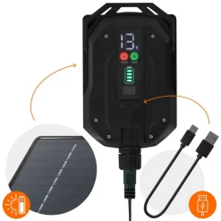 LED Solar Cluster Lichterkette 11 m mit 560 warmweißen LEDs 13 Modi & Timer