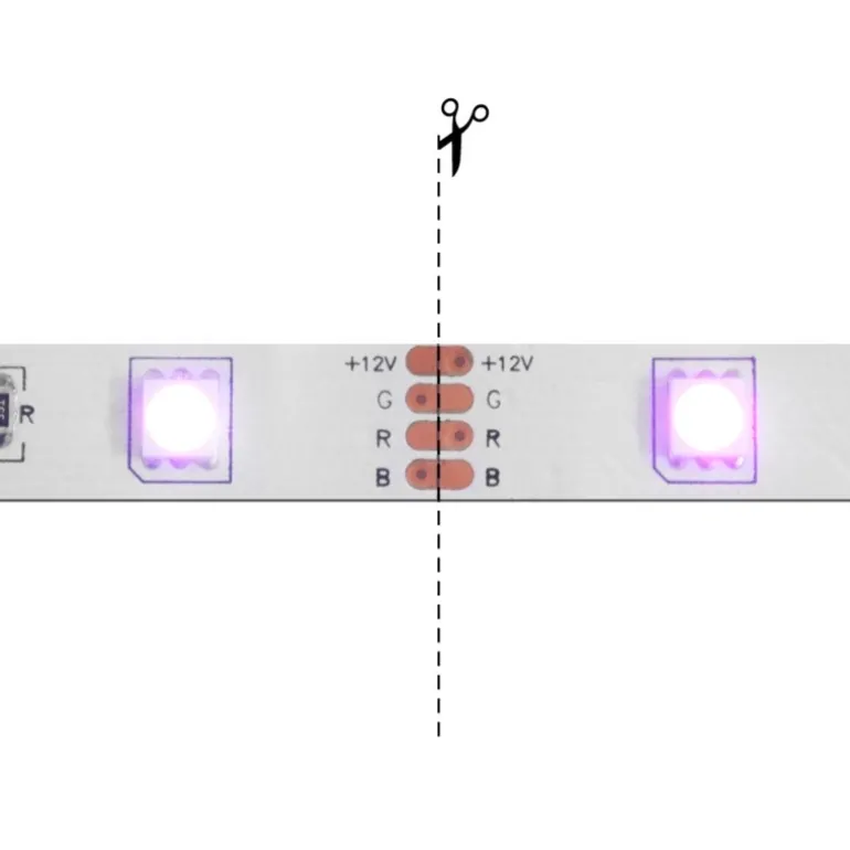 LED-Streifenverbinder L-Form für RGB-Streifen
