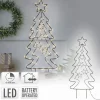 LED Weihnachtsbaum 87 cm mit 90 Warmweißen LEDs aus Metall