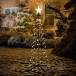 LED Weihnachtsdeko Baum Außen 210 cm mit 370 warmweißen LEDs