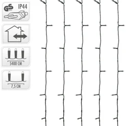 Lichterkette LED mit 720 LEDs Kaltweiß