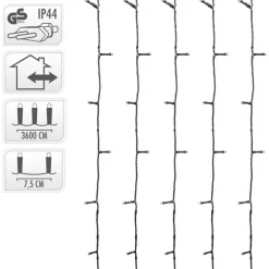 Lichterkette LED mit 480 LEDs Kaltweiß
