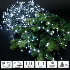Lichterkette LED 11 m Weiß 560 LED Birnen