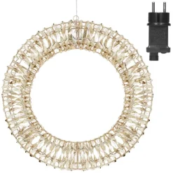 Lichterkranz für Weihnachten 38 cm warmweiß 480 LEDs IP44 Innen/Außen