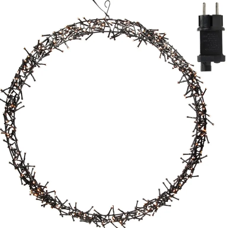 Lichterkranz für Weihnachten Ø58cm Warmweiß 500 LEDs IP44 Innen/Außen