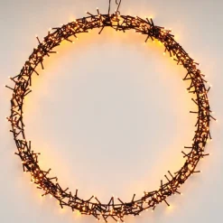 Lichterkranz für Weihnachten Ø58cm Warmweiß 500 LEDs IP44 Innen/Außen