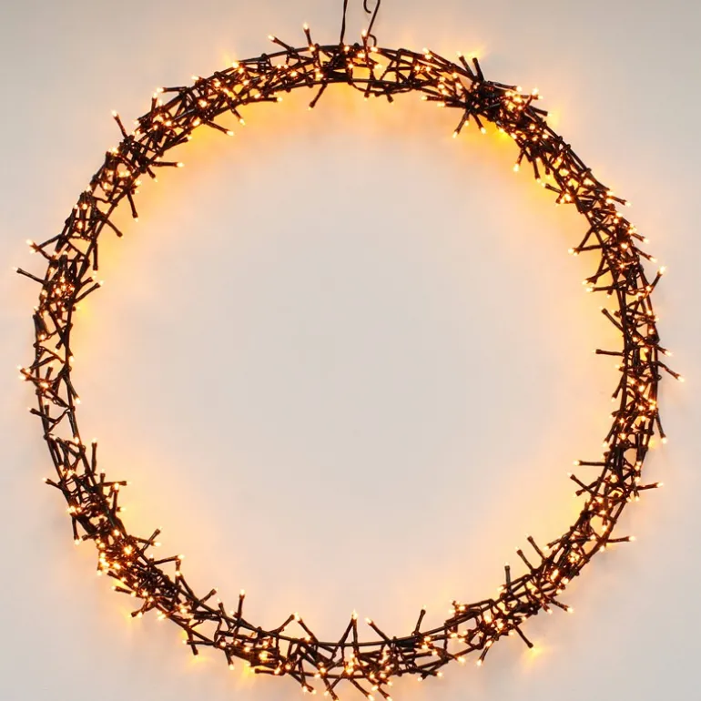 Lichterkranz für Weihnachten Ø58cm Warmweiß 500 LEDs IP44 Innen/Außen
