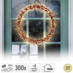 Lichterkranz 300 LEDs Warmweiß Ø 38cm IP44