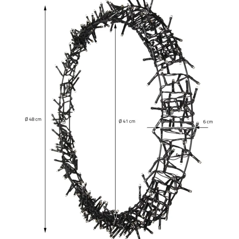 Lichterkranz 400 LEDs Warmweiß Ø48cm IP44