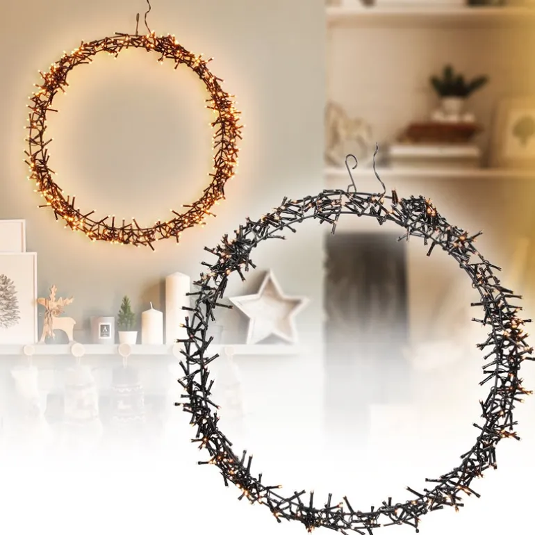 Lichterkranz 400 LEDs Warmweiß Ø48cm IP44