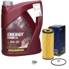 Ölwechselset mit Mannol Energy Combi 5W-30 5L, VAG