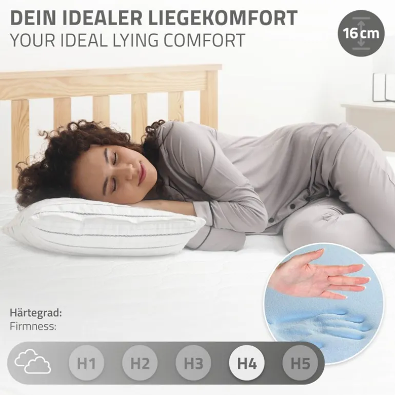Matratze 90x200x16 cm aus Kaltschaum ML-Design
