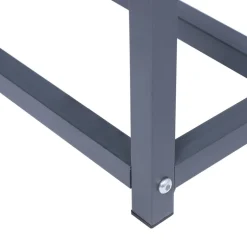 Metall Kaminholzregal 143x145x70 cm Anthrazit ML-Design