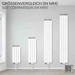Paneelheizkörper Einlagig 300x600 mm Weiß ML-Design