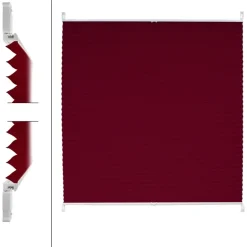 Plissee Bordeaux 100x200 cm inkl. Befestigungsmaterial