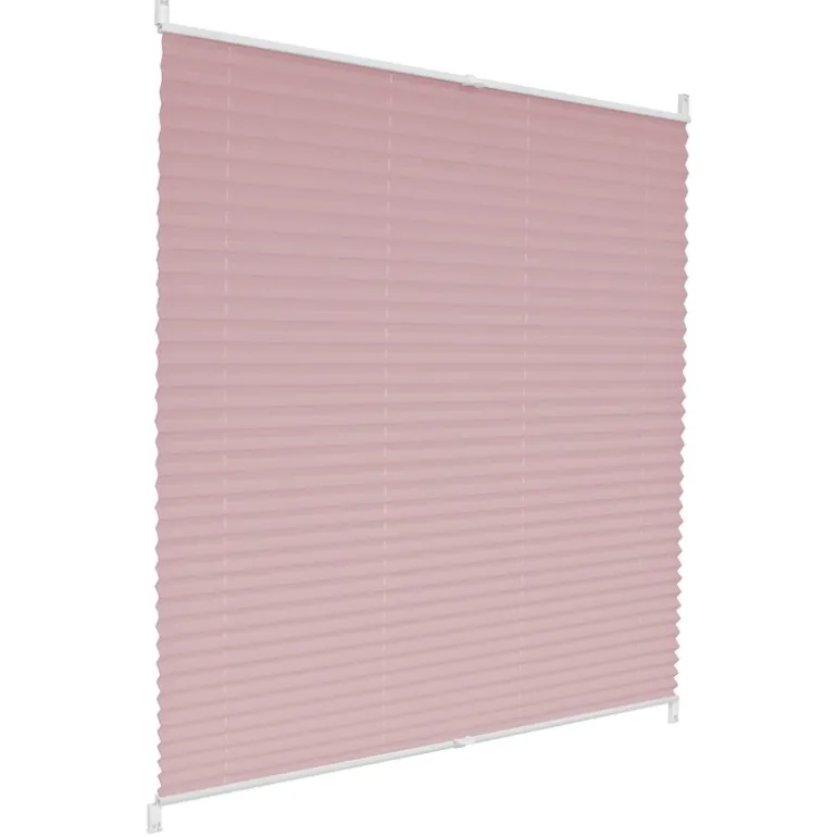 Plissee 55x200 cm Rosa inkl. Befestigungsmaterial