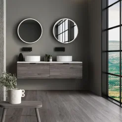 PVC Vinylboden Bodenbelag Set 7 Dielen 4,2mm für 1,54m² mit Klick-System Eiche Windswell Hickory ML-Design