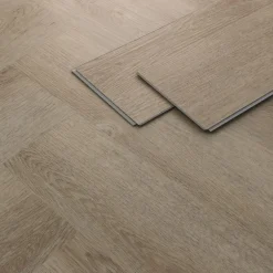 PVC Vinylboden Bodenbelag Set à 20 Dielen 4,2mm für 1,56m² mit Klick-System Fischgräte Eiche dunkel ML-Design