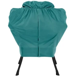 Relaxsessel Petrol mit Armlehnen und dickem Kopfkissen und Metallgestell Loungesessel bis 120 kg ML-Design