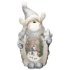 Rentier Figur mit LED Beleuchtung 53 cm aus Polyresin