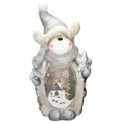 Rentier Figur mit LED Beleuchtung 53 cm aus Polyresin