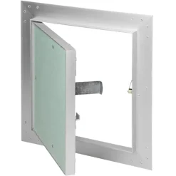 Revisionsklappe GK-Einlage 200x200 mm mit Rahmen aus Aluminium