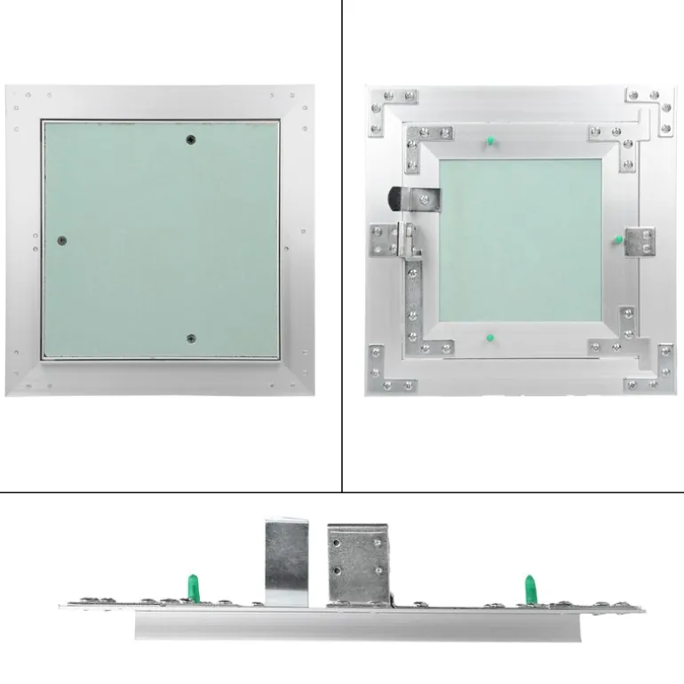 Revisionsklappe GK-Einlage 200x200 mm mit Rahmen aus Aluminium