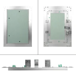Revisionsklappe GK-Einlage 200x300 mm mit Rahmen aus Aluminium