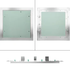 Revisionsklappe GK-Einlage 300x300 mm mit Rahmen aus Aluminium