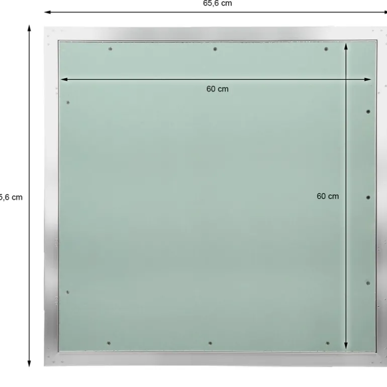 Revisionsklappe GK-Einlage 600x600 mm mit Rahmen aus Aluminium