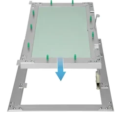 Revisionsklappe GK-Einlage, 300x600 mm, mit Rahmen aus Aluminium