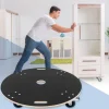 Rollbrett Möbelroller rund Ø 87 cm aus Multiplex mit Feststellbremsen Tragkraft 800 kg