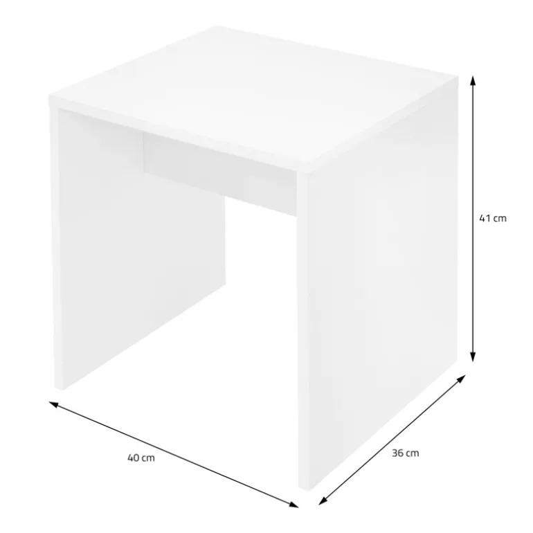 Schminktisch Frisiertisch 100x40x140 cm in Weiß mit Spiegel 3-tlg, 2 Schubladen & Hocker ML-Design