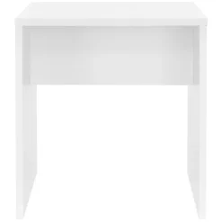 Schminktisch Frisiertisch 108x40x140 cm in Weiß mit Spiegel, LED-Beleuchtung, großer Schublade & Hocker ML-Design