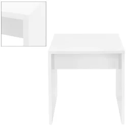 Schminktisch Frisiertisch 108x40x140 cm in Weiß mit Spiegel, LED-Beleuchtung, großer Schublade & Hocker ML-Design