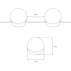 Schminktisch Frisiertisch 80x40x140 cm in Weiß mit LED-Beleuchtung, Spiegel, 2 Schubladen & 3 Fächer ML-Design
