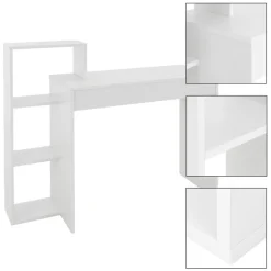 Schreibtisch mit Regal 110x72x40 cm Weiß ML-Design