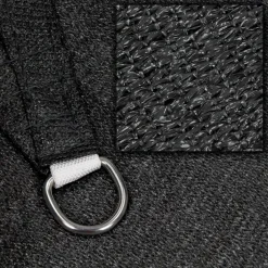 Sonnensegel dreieck 3,6x3,6x3,6 m Anthrazit 100% HDPE mit UV Schutz inkl. Befestigungsseile