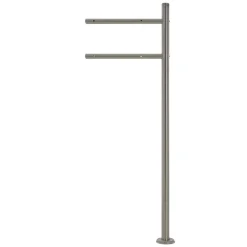 Standbriefkasten mit Zeitungsfach 37x37x11 cm Anthrazit/Marmoroptik aus Stahl ML-Design