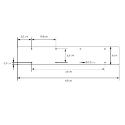 2 Stück Tischbeine B40xH71 cm Tischkufen X-Form aus Stahl pulverbeschichtet Schwarz ML-Design