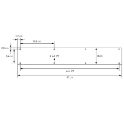 2 Stück Tischbeine B50xH71 cm Tischkufen X-Form Stahl pulverbeschichtet Schwarz ML-Design