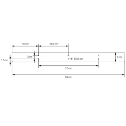 2 Stück Tischbeine B69xH72 cm Tischkufen X-Form Stahl pulverbeschichtet Schwarz ML-Design