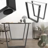 Tischbeine Tischgestell 2er Set V-Design 75 x 72 cm Industrial aus Stahl ML-Design