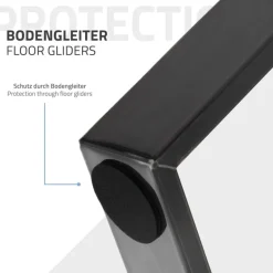 Tischbeine Tischgestell 2er Set V-Design 75 x 72 cm Industrial aus Stahl ML-Design