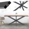 Tischbeine Tischgestell X-Design 78 x 71 x 150 cm Anthrazit aus Metall ML-Design