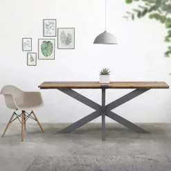 Tischbeine Tischgestell X-Design 78 x 71 x 150 cm Anthrazit aus Metall ML-Design