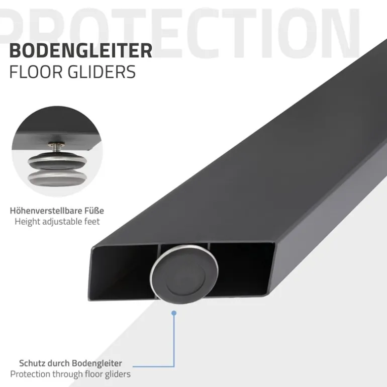Tischbeine Tischgestell X-Design 85 x 71 x 85 cm Anthrazit aus Metall ML-Design