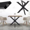 Tischbeine Tischgestell X-Design 85 x 71 x 85 cm Schwarz aus Metall ML-Design